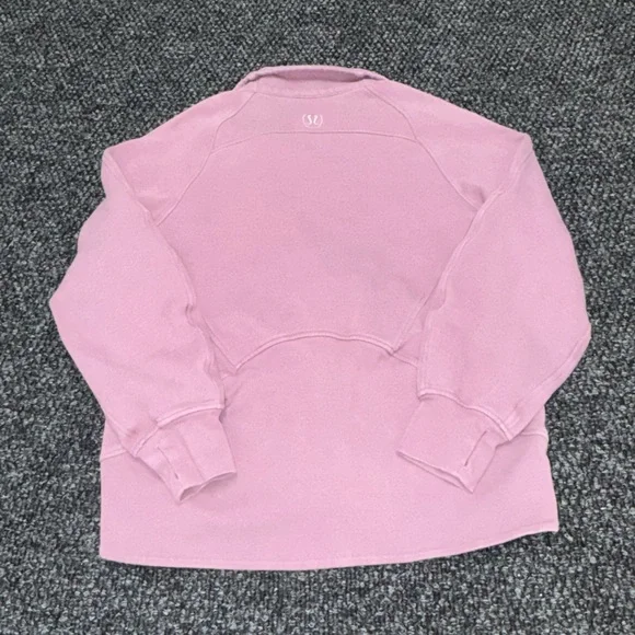 Lululemon Scuba Full Zip Jacket Pink XS/S Zip Up Sweatshirt Thumbholes - Picture 2 of 9